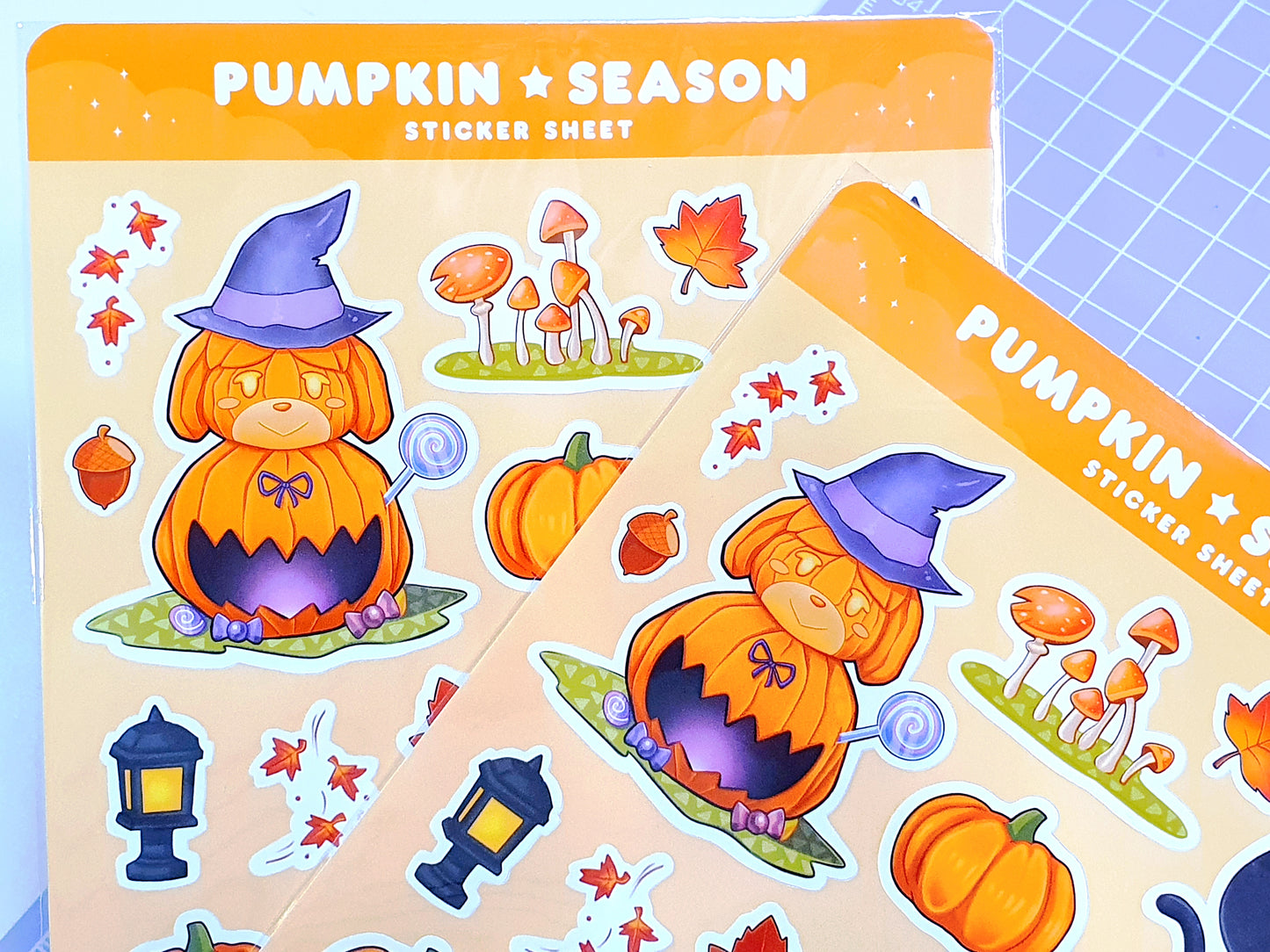 Animal Crossing Autumn Pumpkin Season Sticker Sheet