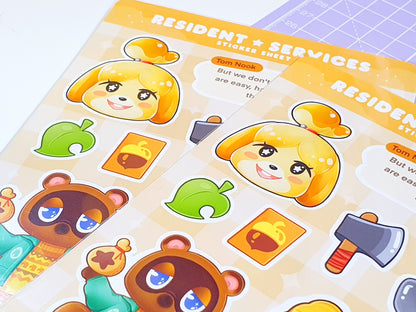 Animal Crossing Residence Services Sticker Sheet