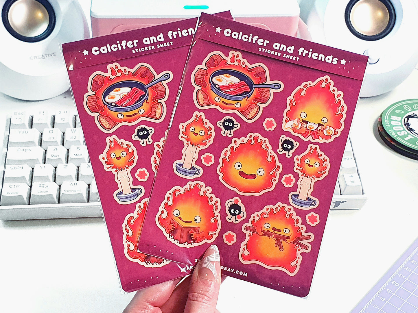 Fire Spirit & Dusty Sprites Sticker Sheet