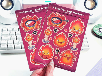 Fire Spirit & Dusty Sprites Sticker Sheet