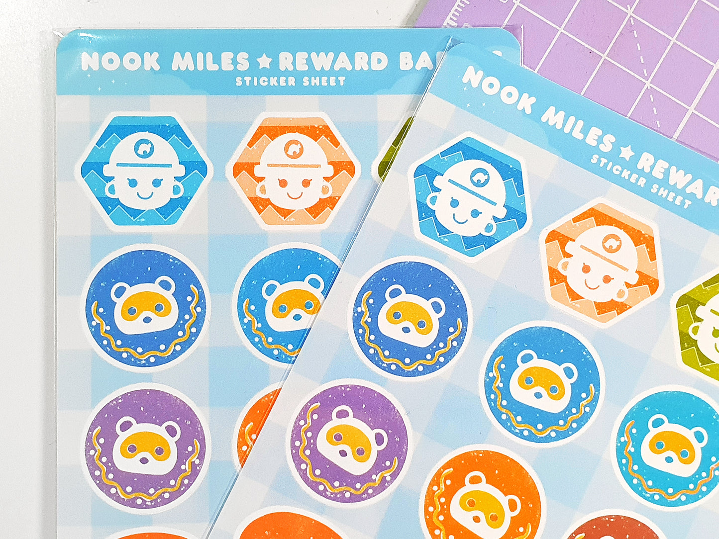 Nook Miles Reward Badges Sticker Sheet