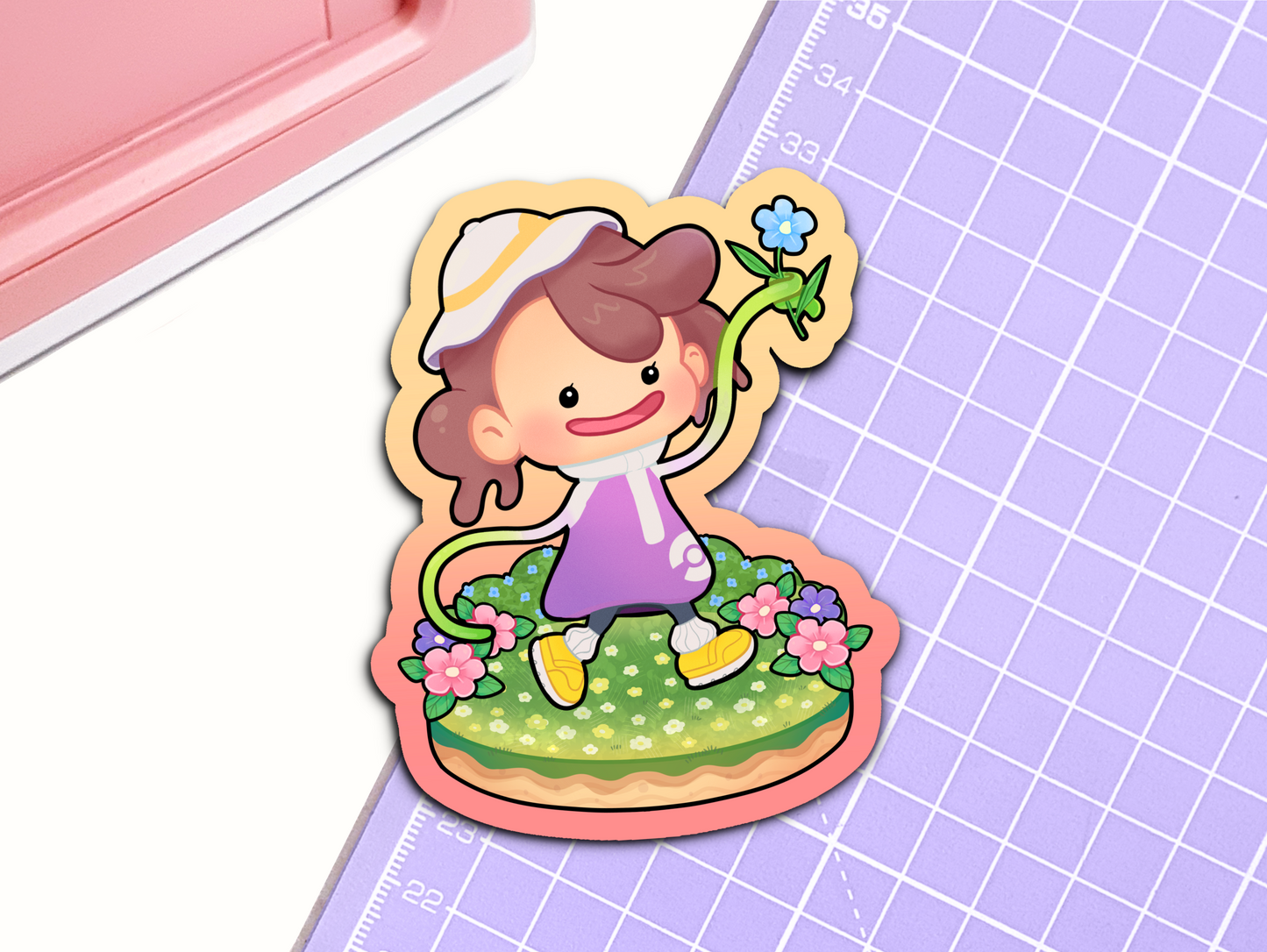 Happy Landscaping Vinyl Sticker