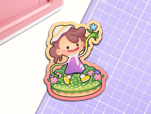 Happy Landscaping Vinyl Sticker