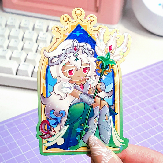 White Lily Waterproof Vinyl Sticker