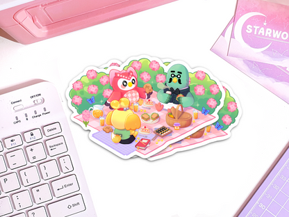 Summer Picnic Vinyl Holographic Sticker