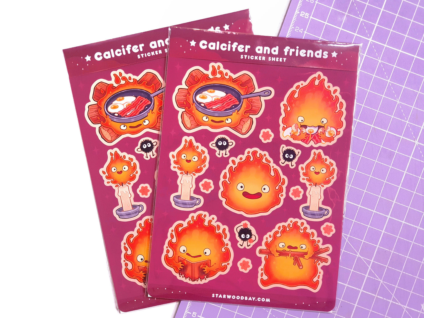Fire Spirit & Dusty Sprites Sticker Sheet