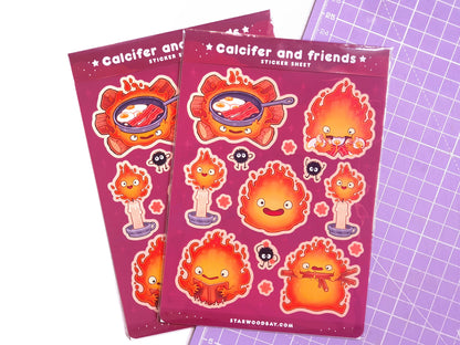 Fire Spirit & Dusty Sprites Sticker Sheet