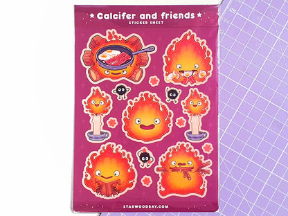 Fire Spirit & Dusty Sprites Sticker Sheet