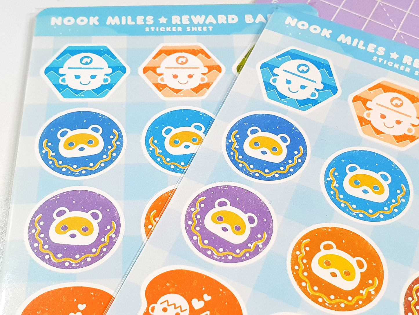 Nook Miles Reward Badges Sticker Sheet