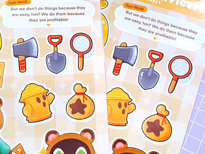 Animal Crossing Residence Services Sticker Sheet