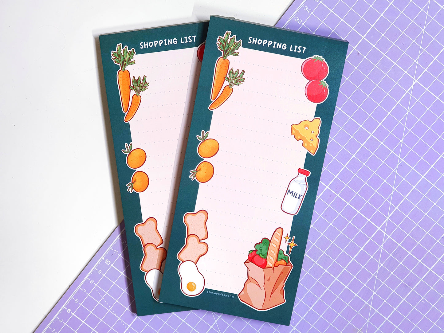 Shopping List Notepad | Grocery Shop Organiser