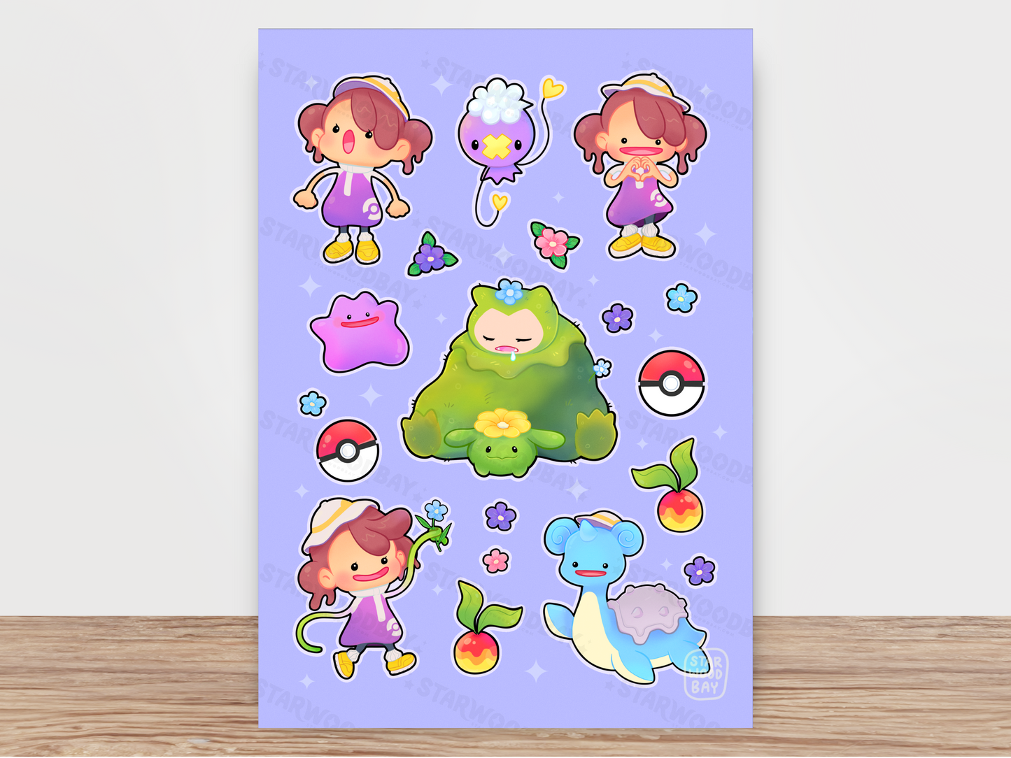 P0k0pia Girl Art Print